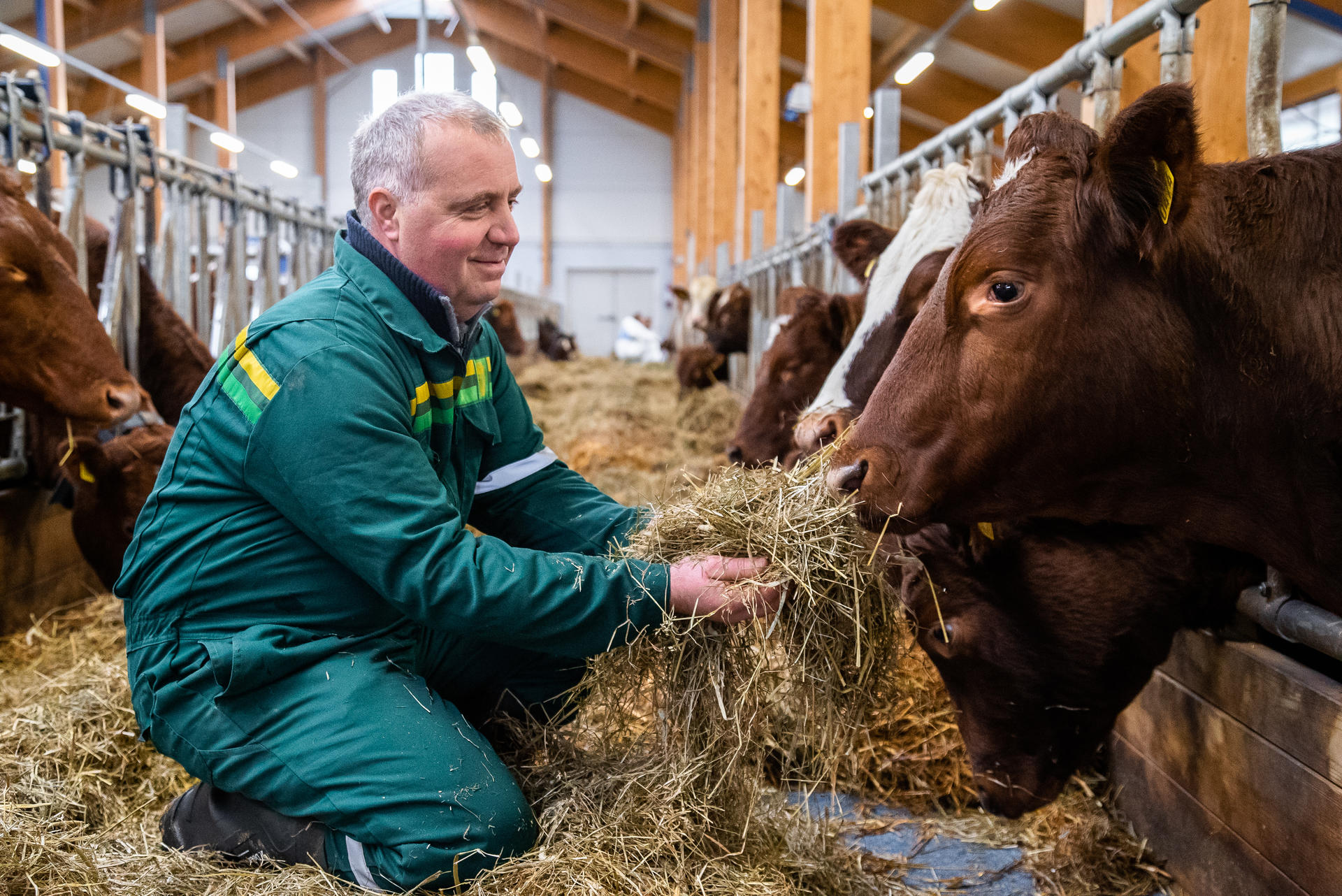 Bonde Jon Anstein Johansen har fått litt erfaring med klimakalkulatoren og oppfordrer alle bønder til å ta den i bruk. Foto: Sigurd Fossen/Sølvrev